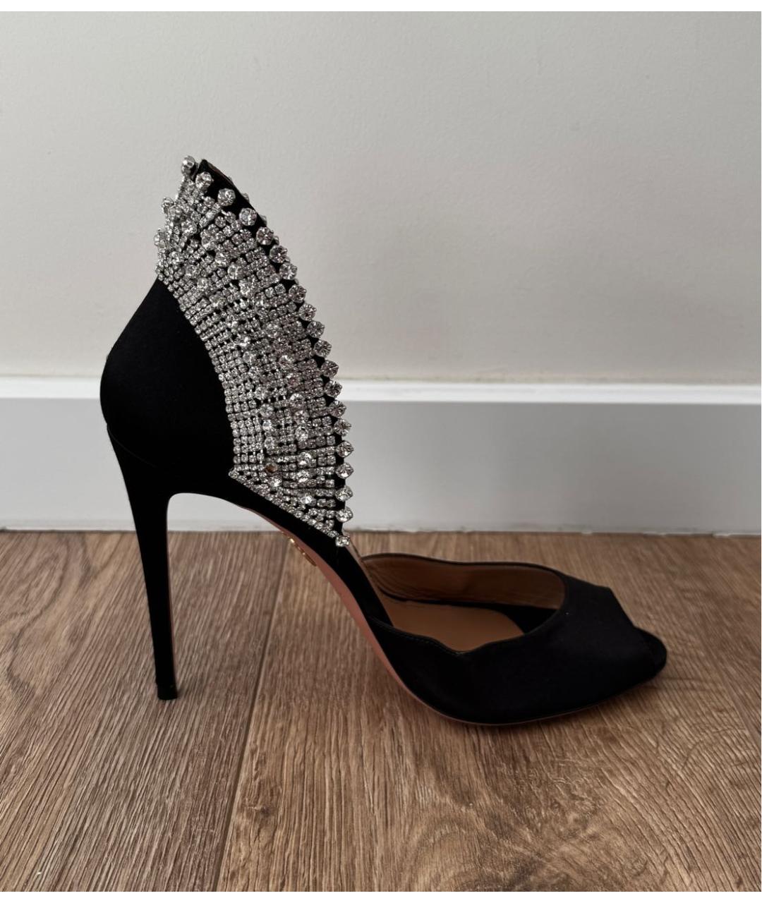 AQUAZZURA Черные кожаные туфли, фото 8