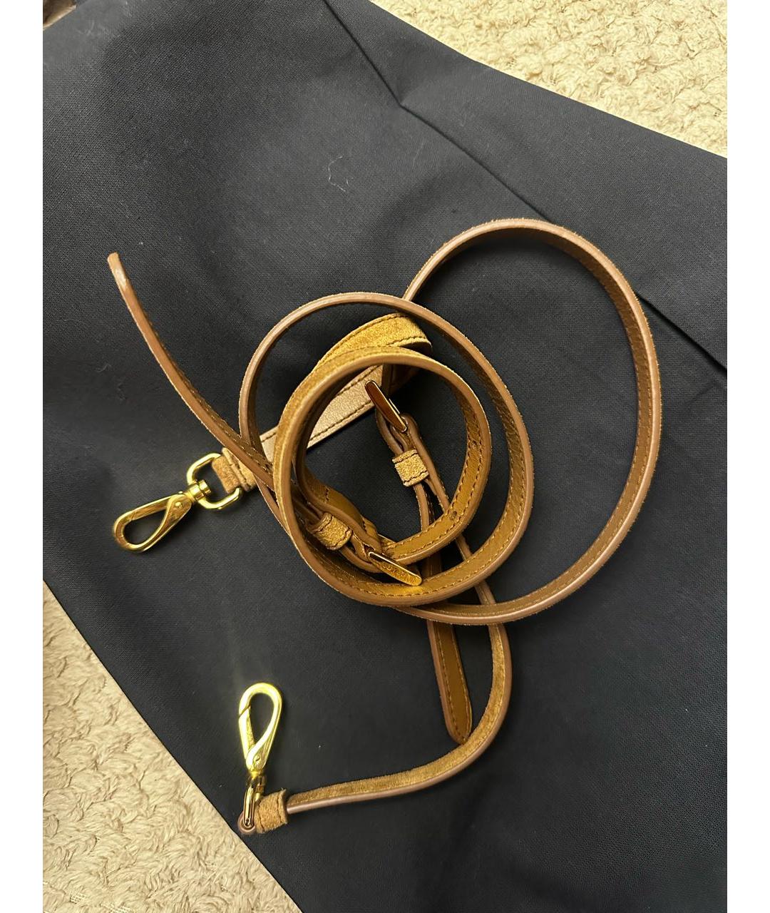 PRADA Коричневая замшевая сумка через плечо, фото 3