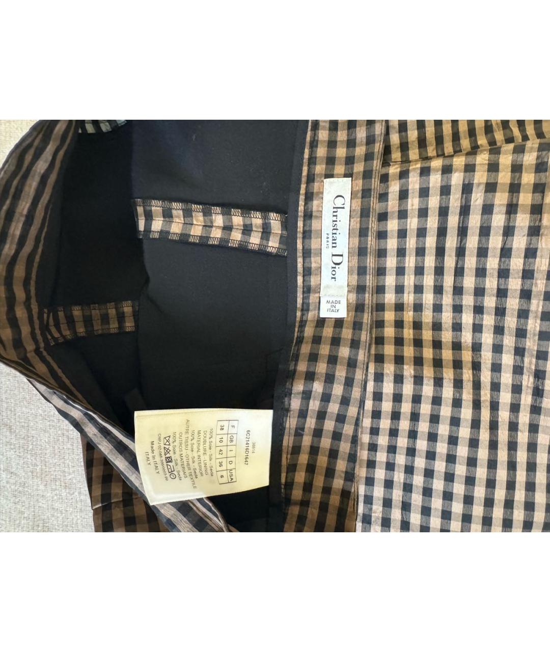 CHRISTIAN DIOR Мульти шелковые шорты, фото 3