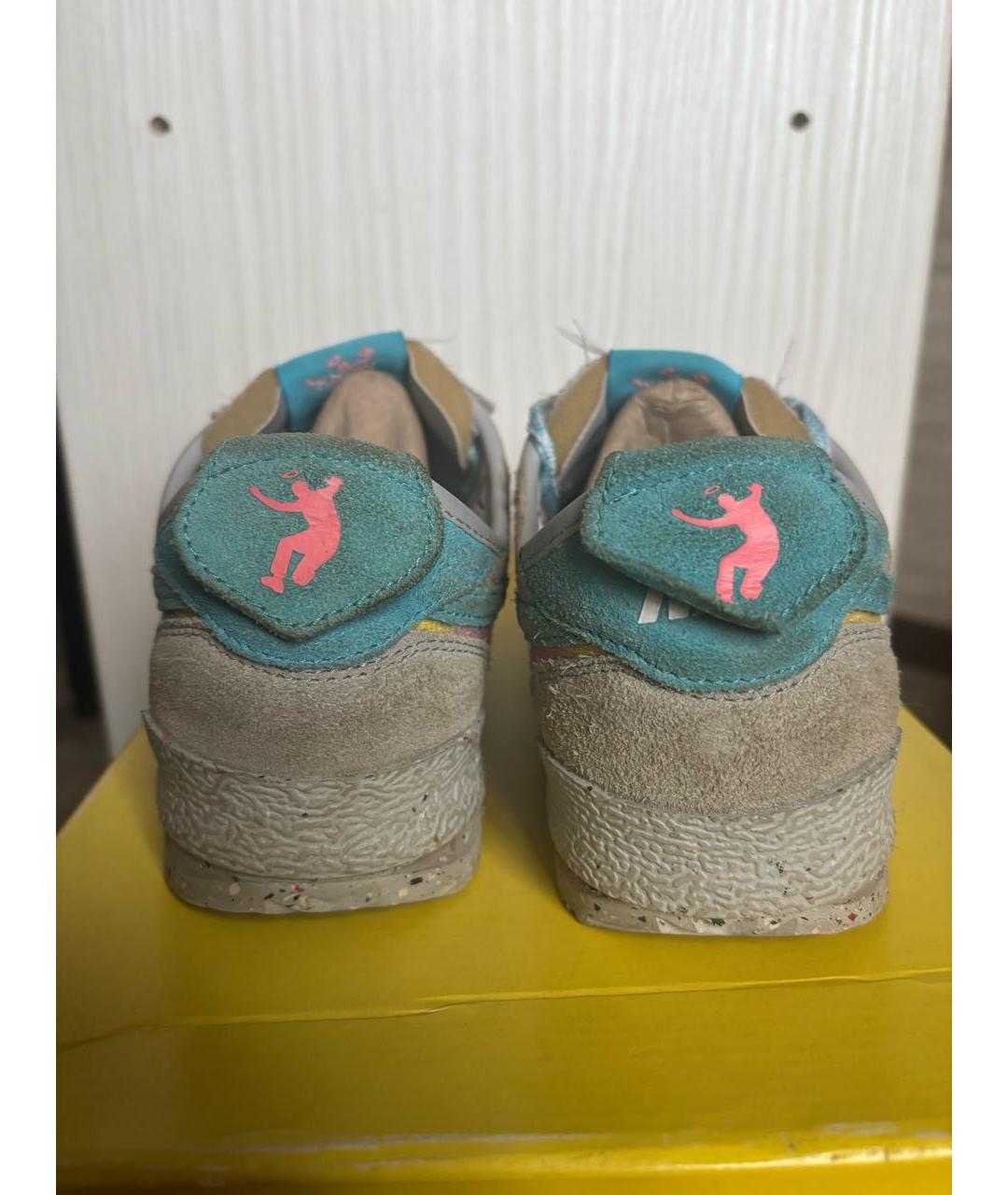 NIKE Серые замшевые низкие кроссовки / кеды, фото 4