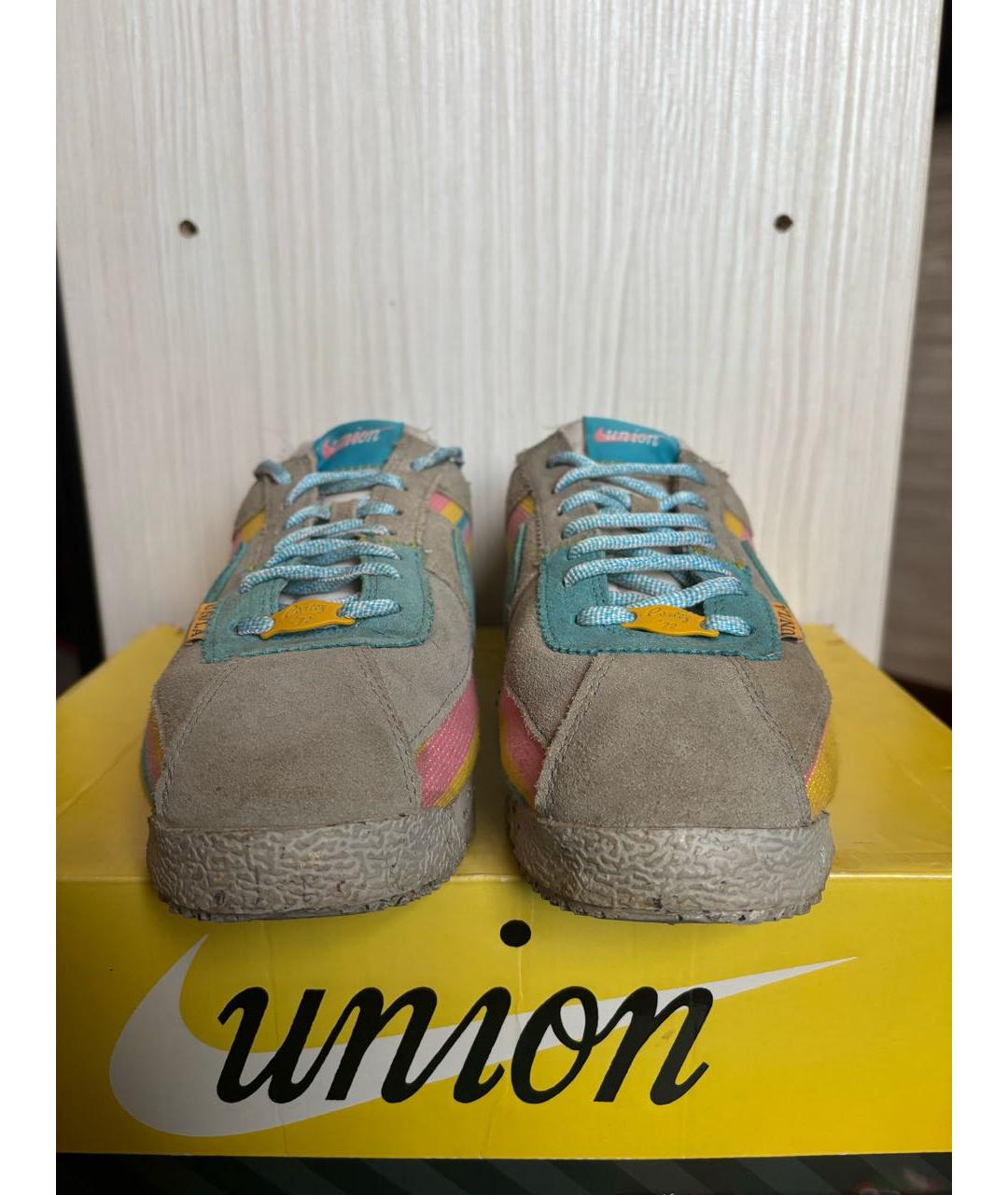 NIKE Серые замшевые низкие кроссовки / кеды, фото 2