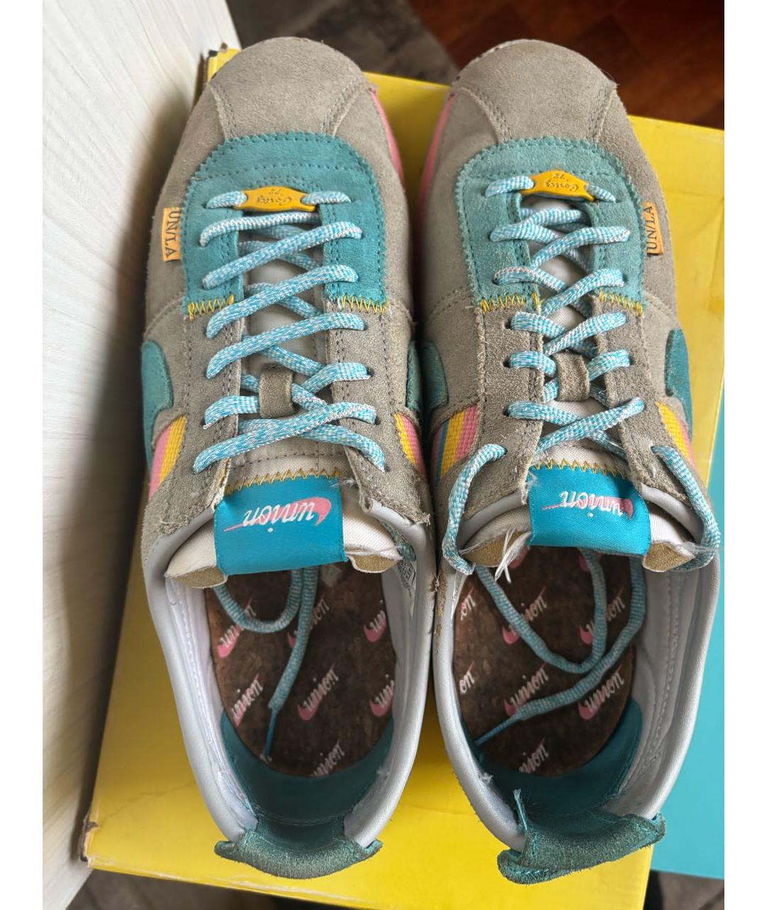 NIKE Серые замшевые низкие кроссовки / кеды, фото 3