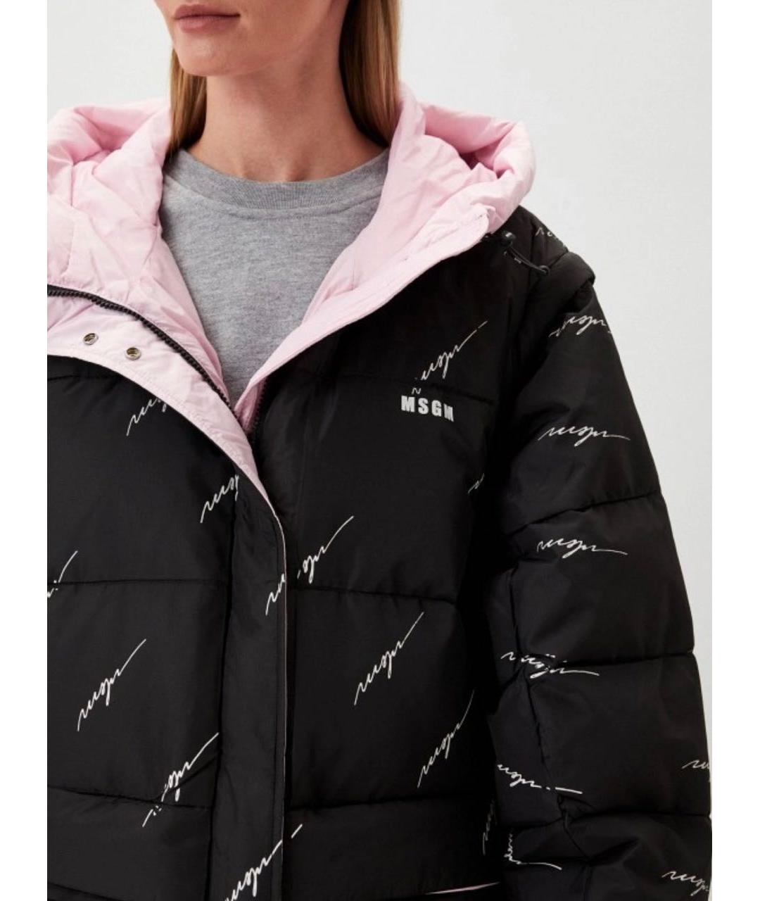 MSGM Черная полиэстеровая куртка, фото 6