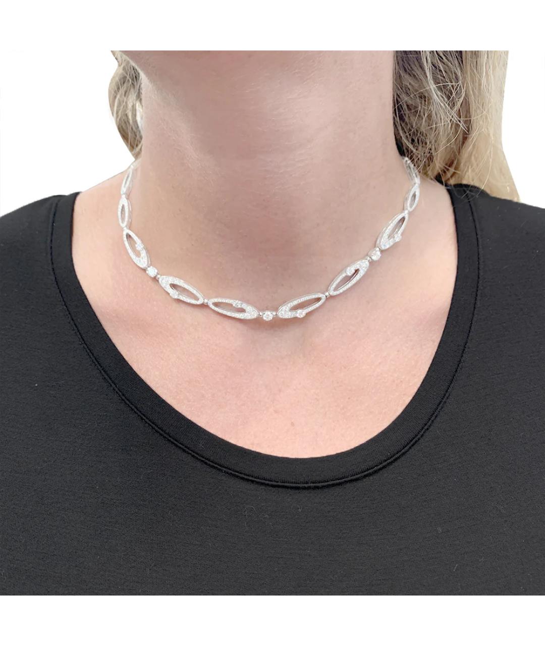 BVLGARI Золотое колье из белого золота, фото 2