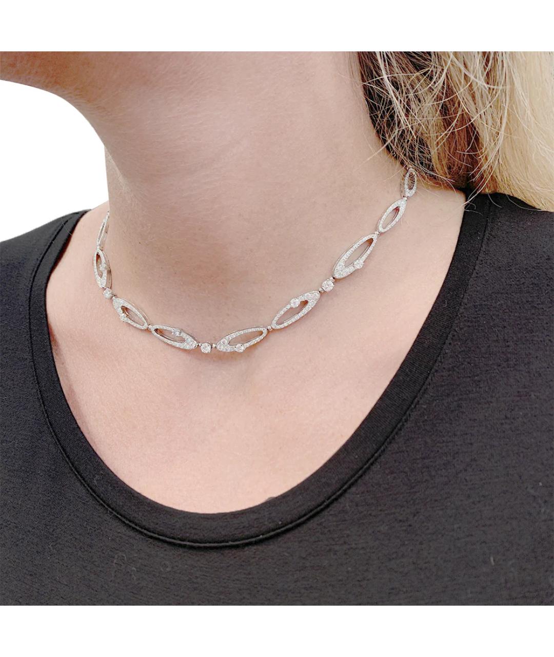BVLGARI Золотое колье из белого золота, фото 3