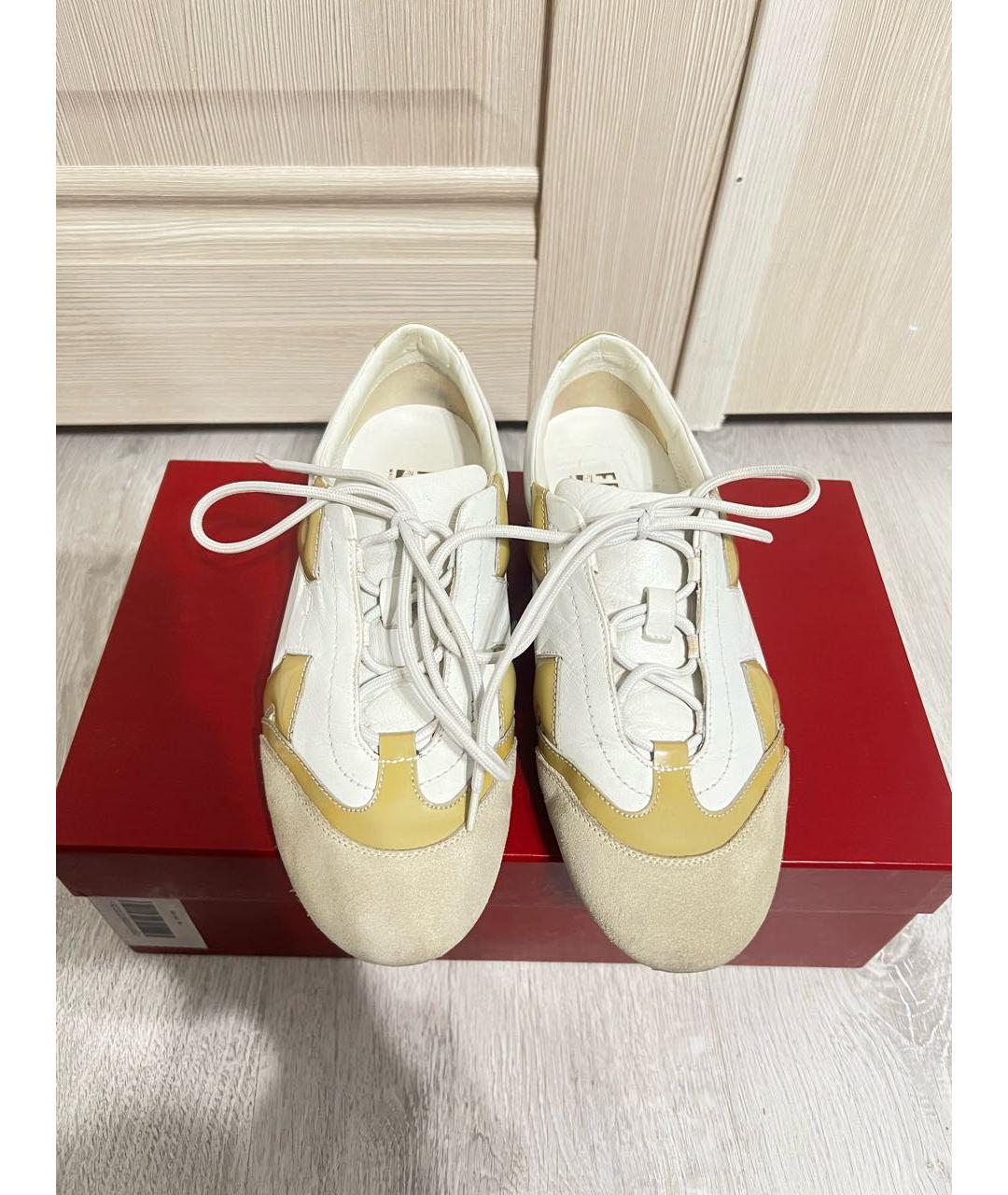 FERRAGAMO Кожаные кроссовки, фото 2