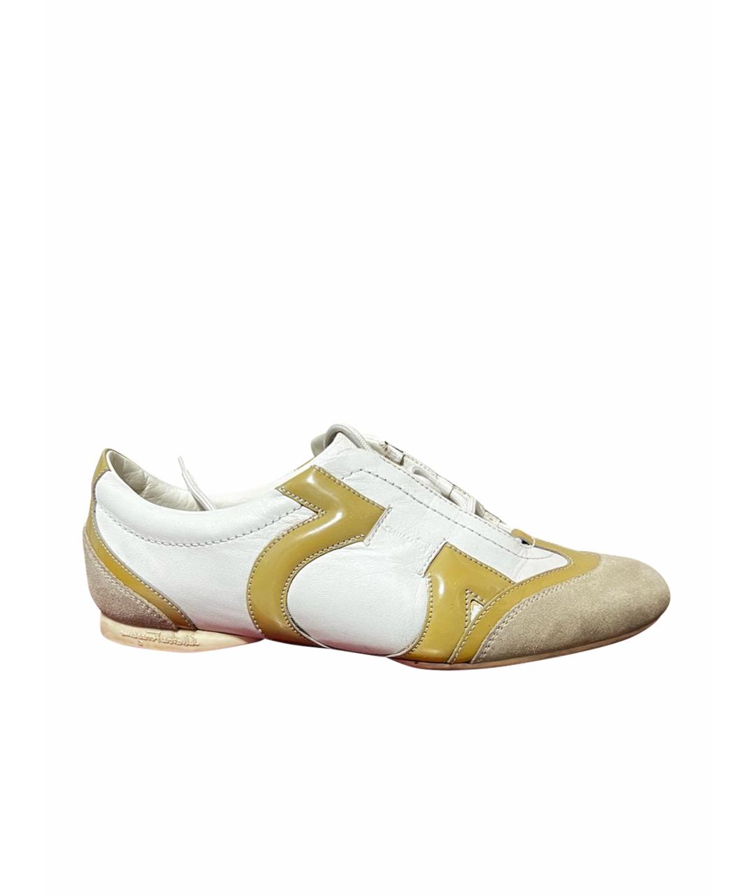 FERRAGAMO Кожаные кроссовки, фото 1