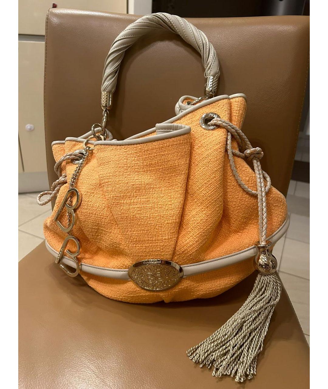LANCEL Оранжевая кожаная сумка тоут, фото 5