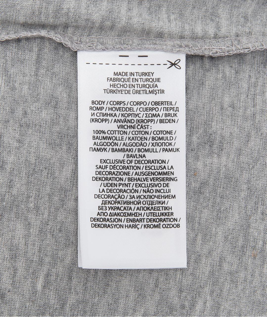 POLO RALPH LAUREN Серая хлопковая футболка, фото 4