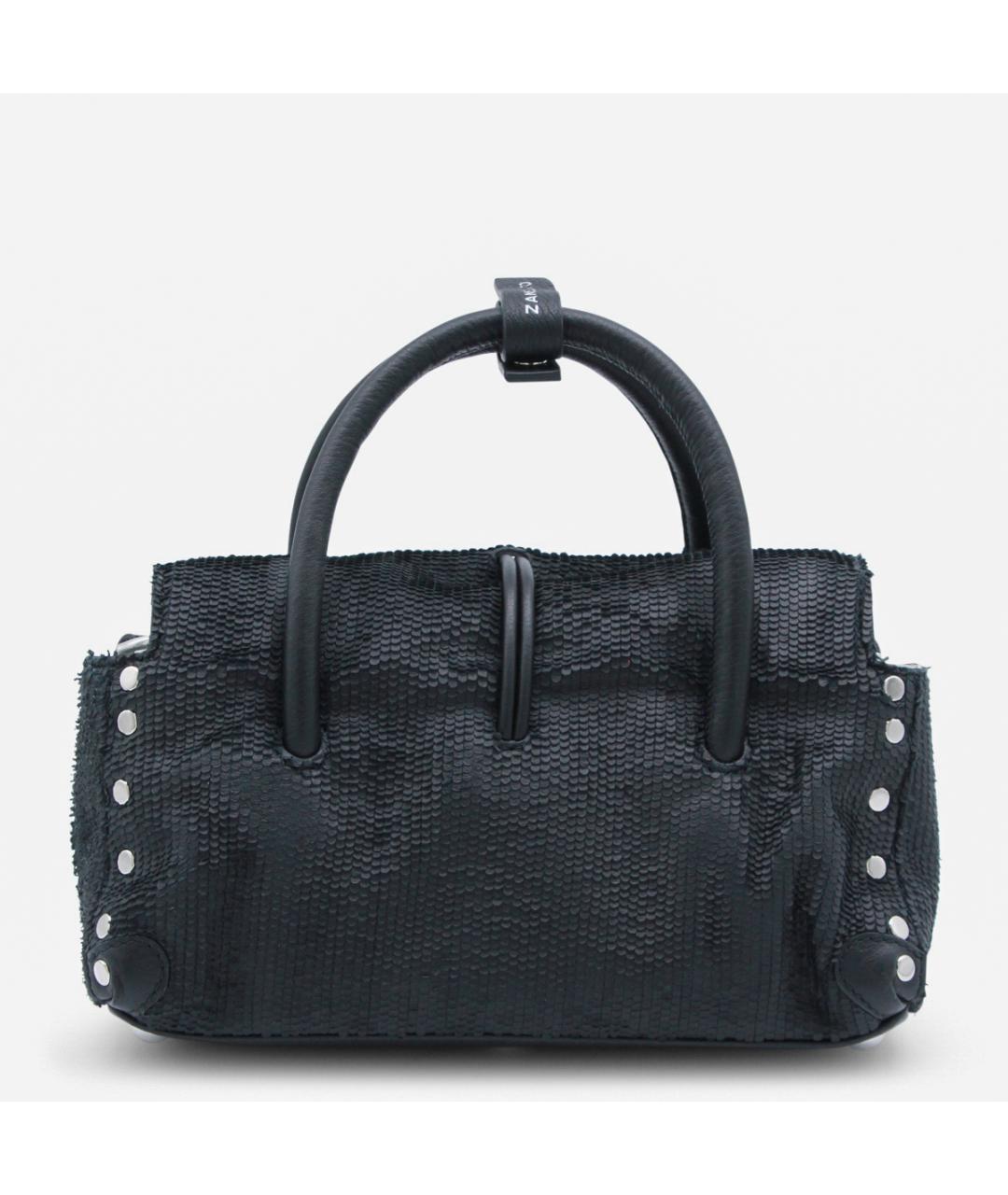 ZANELLATO Черная кожаная сумка тоут, фото 3