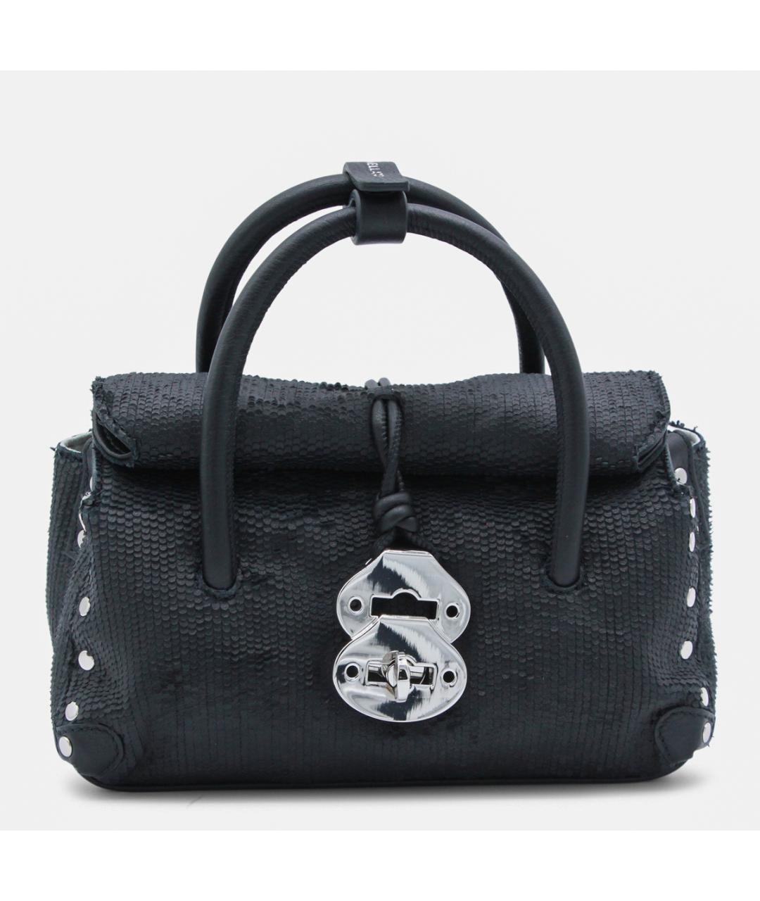 ZANELLATO Черная кожаная сумка тоут, фото 5