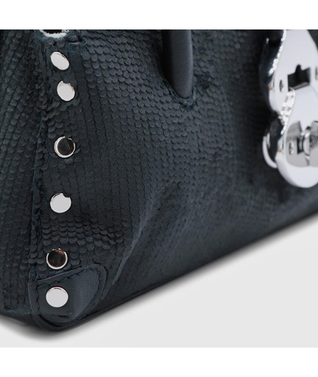 ZANELLATO Черная кожаная сумка тоут, фото 4