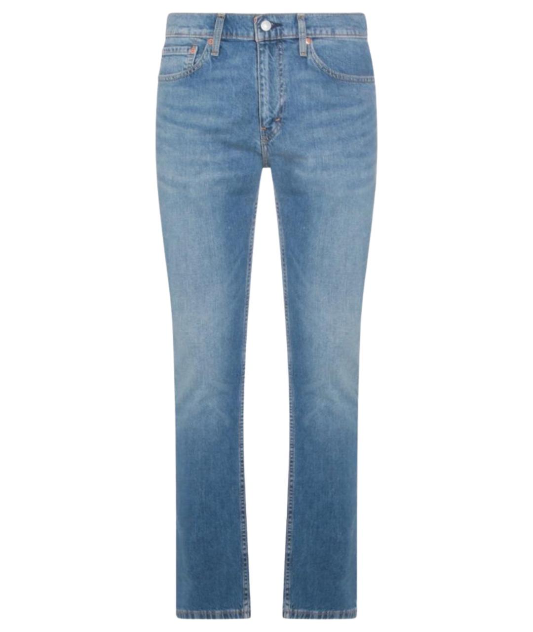 LEVI'S Голубые хлопковые прямые джинсы, фото 1
