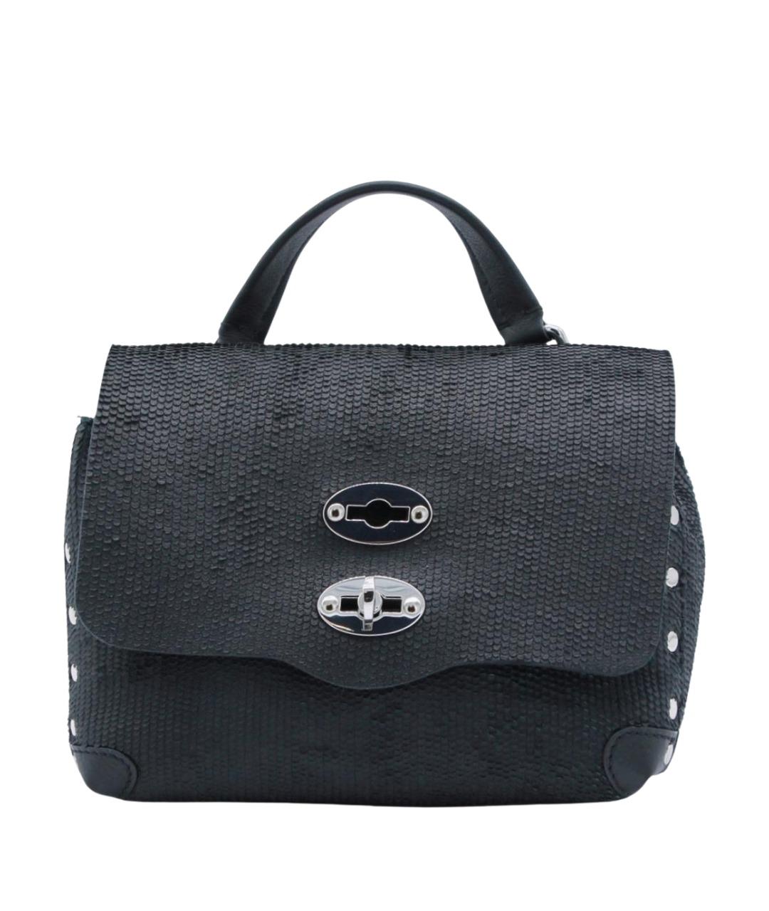 ZANELLATO Черная кожаная сумка через плечо, фото 1