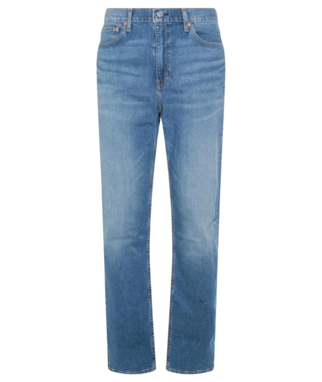 LEVI'S Голубые хлопковые прямые джинсы, фото 1