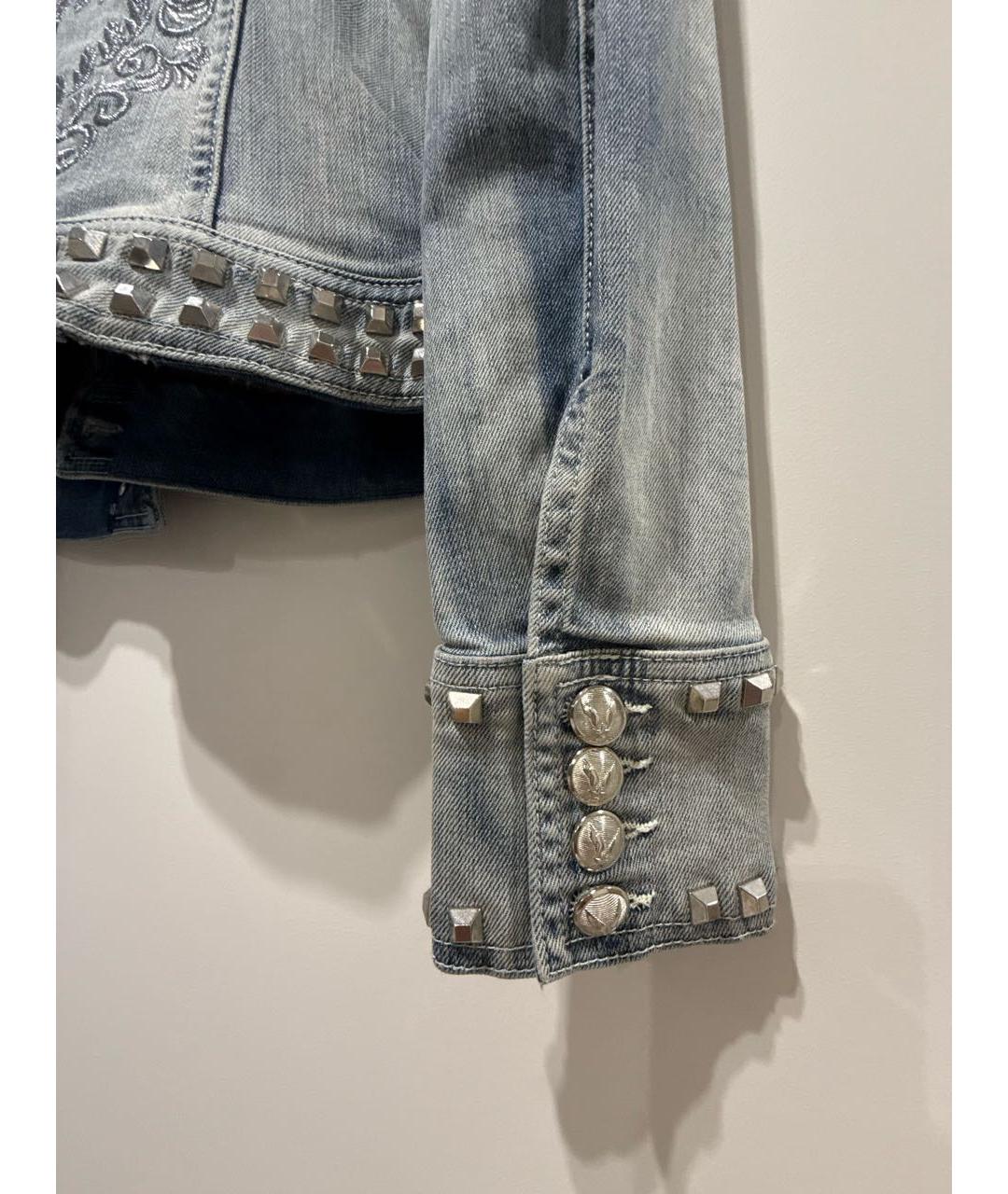 PHILIPP PLEIN Голубая деним куртка, фото 8