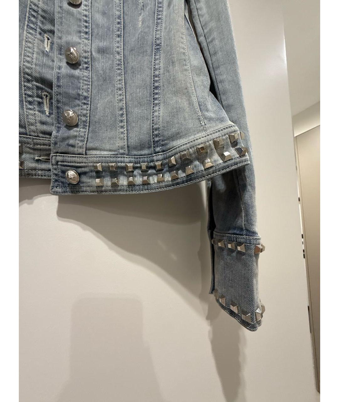 PHILIPP PLEIN Голубая деним куртка, фото 7