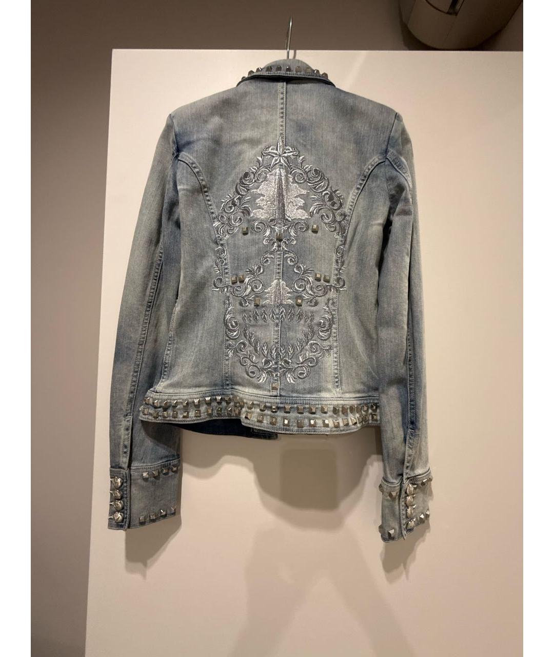 PHILIPP PLEIN Голубая деним куртка, фото 2