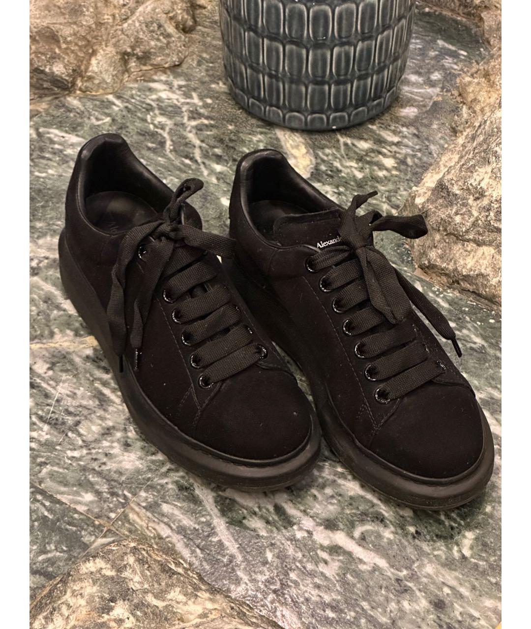 ALEXANDER MCQUEEN Черные замшевые кеды, фото 4