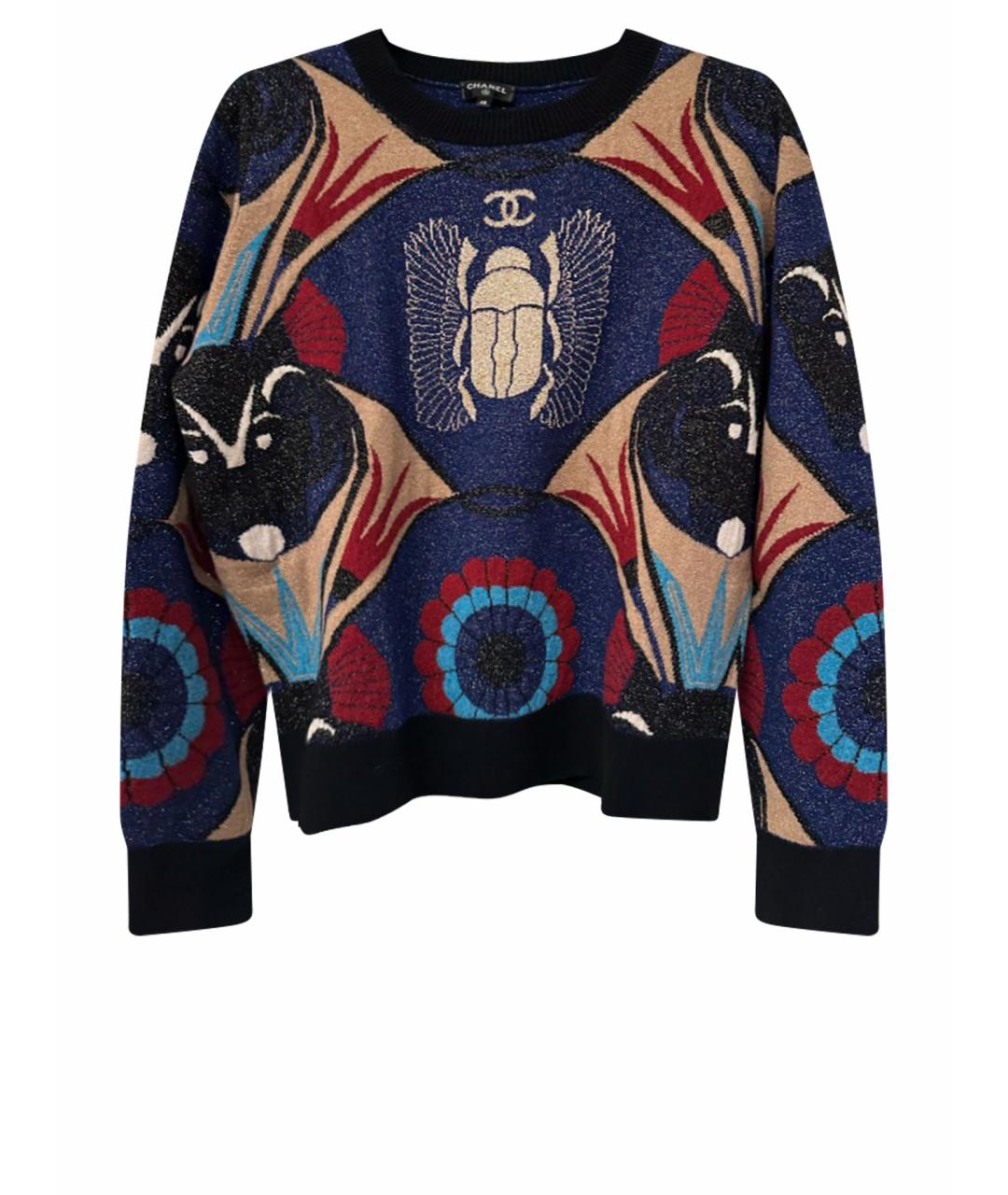 CHANEL Темно-синий кашемировый джемпер / свитер, фото 1