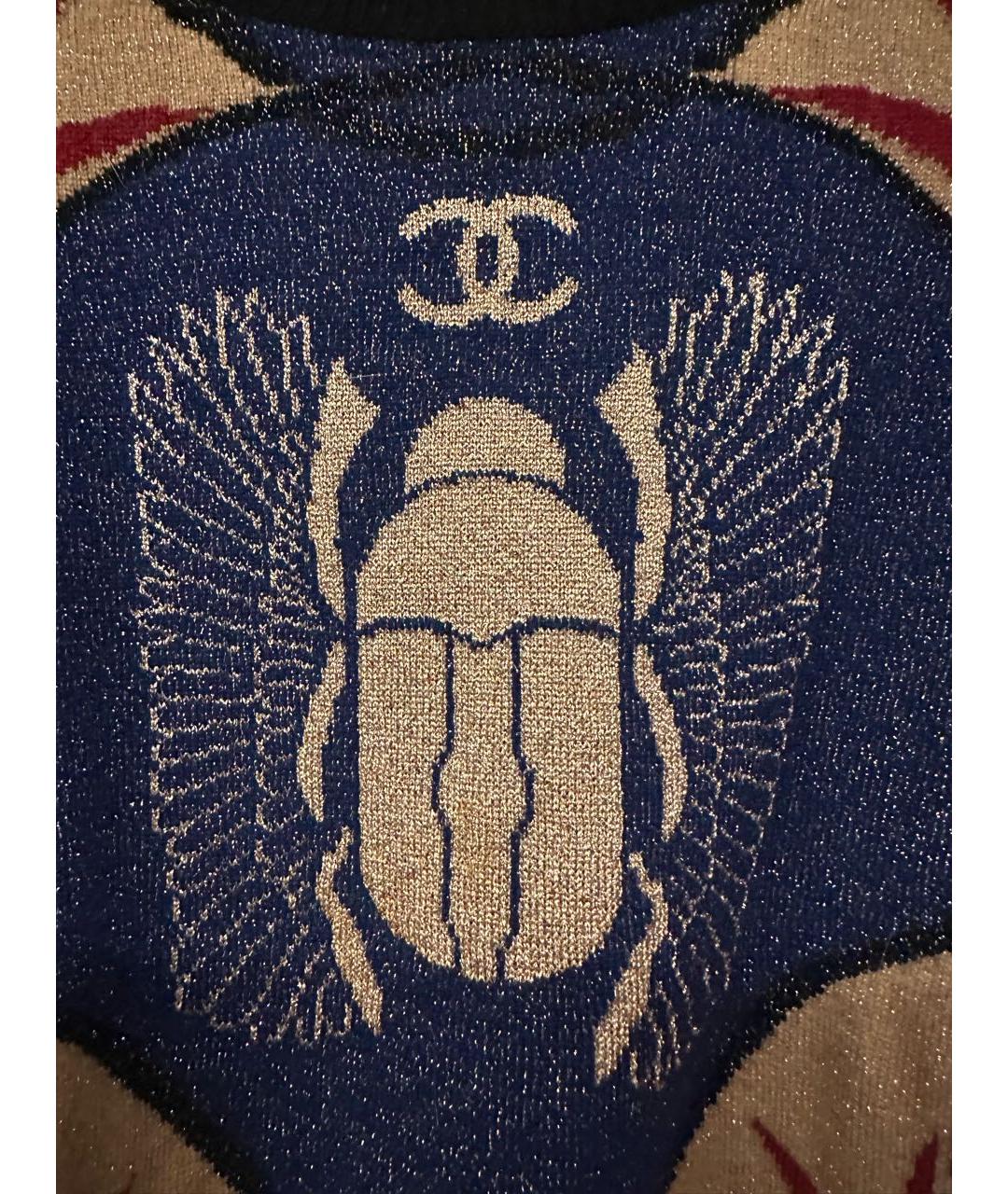 CHANEL Темно-синий кашемировый джемпер / свитер, фото 3