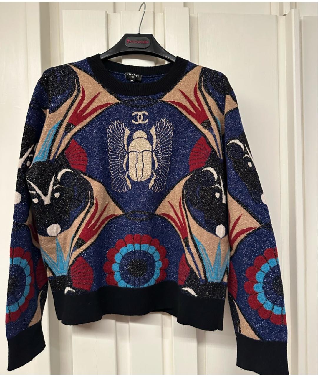 CHANEL Темно-синий кашемировый джемпер / свитер, фото 8