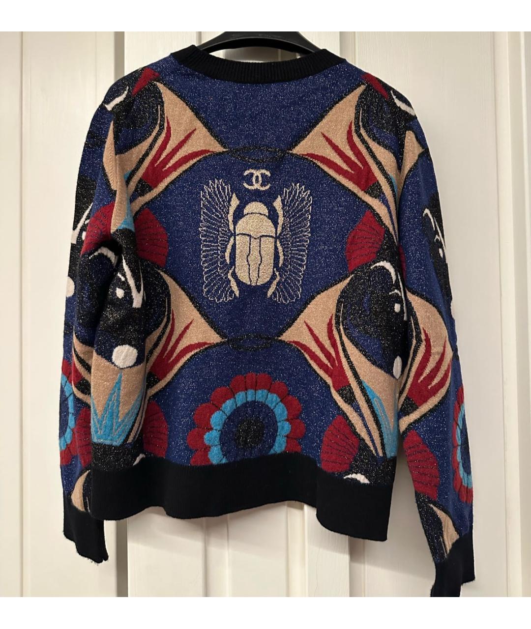 CHANEL Темно-синий кашемировый джемпер / свитер, фото 2