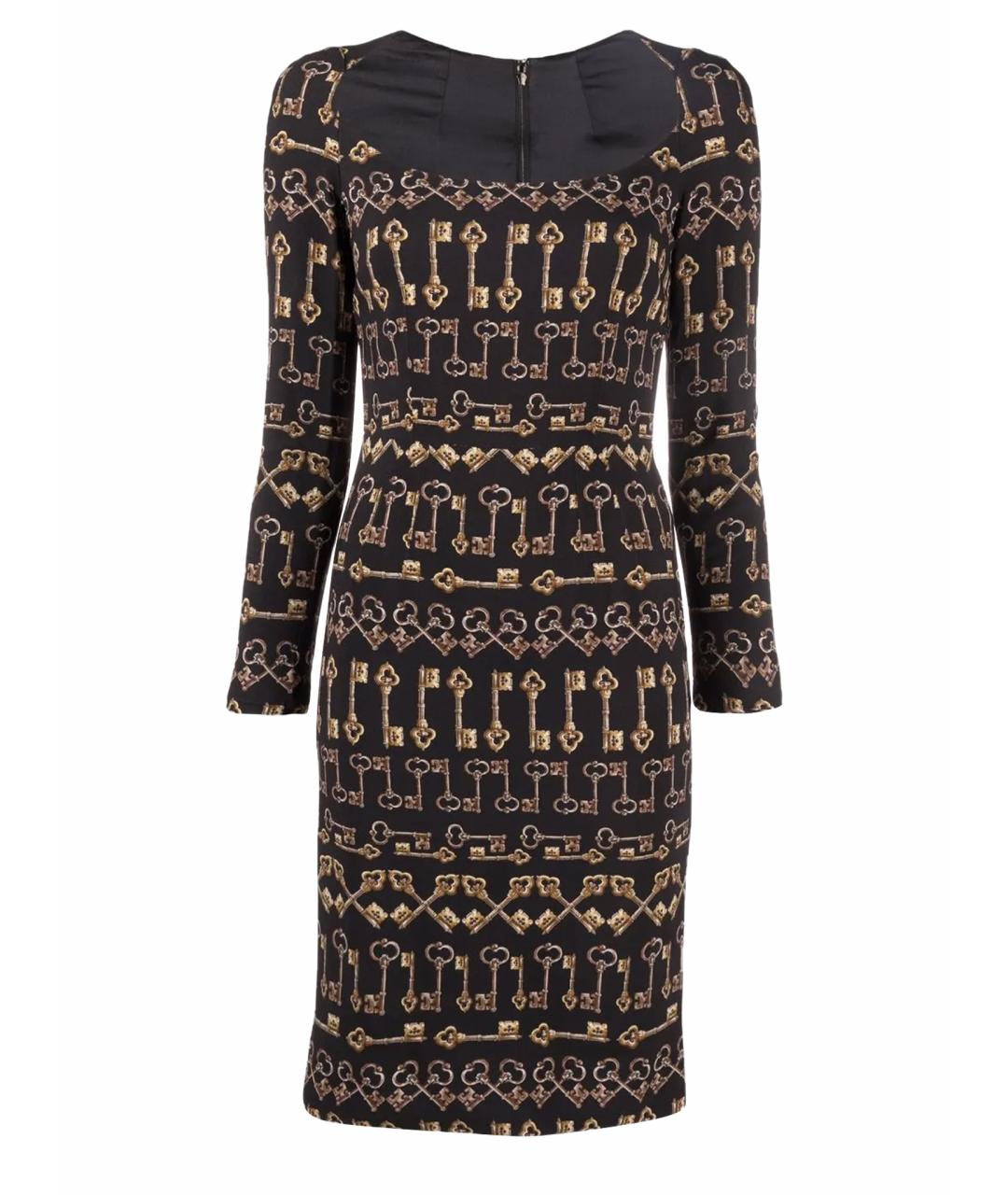 DOLCE&GABBANA Черное вискозное платье, фото 1