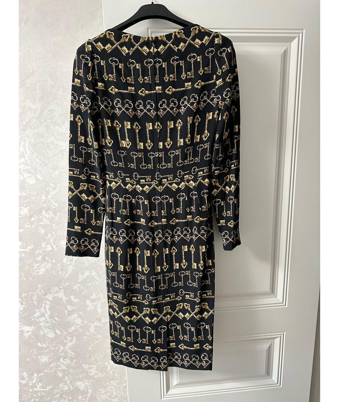 DOLCE&GABBANA Черное вискозное платье, фото 2
