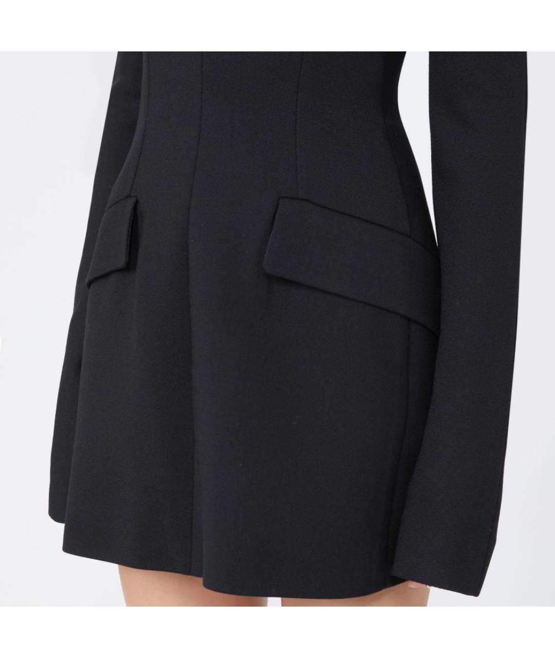 SPORTMAX Черное полиэстеровое коктейльное платье, фото 4