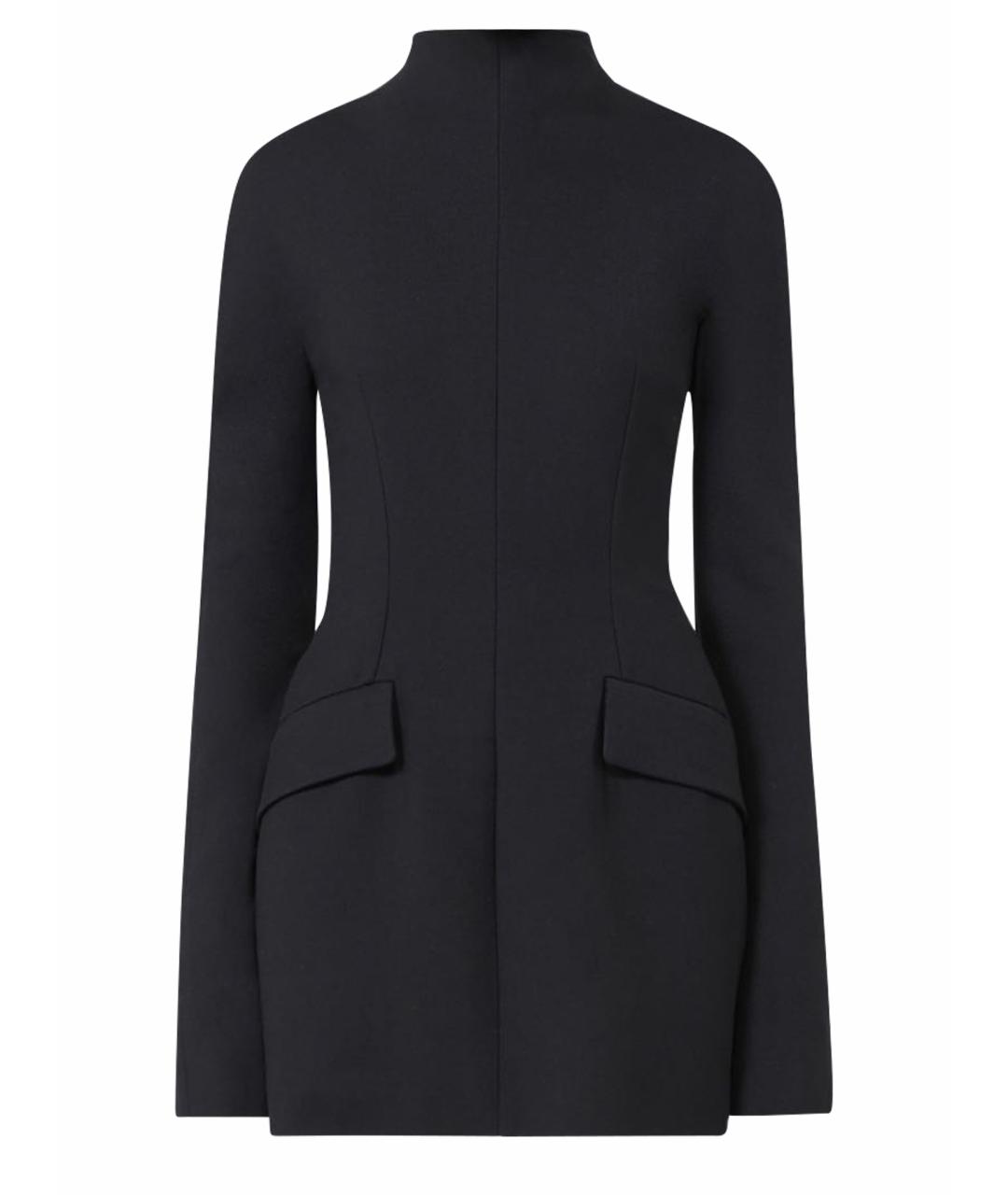 SPORTMAX Черное полиэстеровое коктейльное платье, фото 1