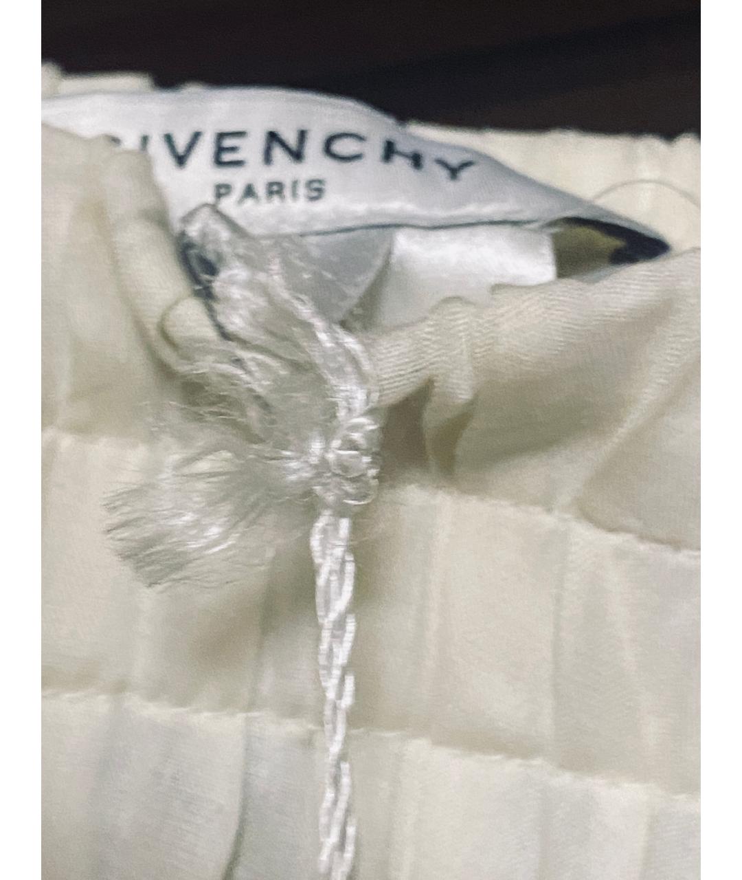 GIVENCHY Бежевый хлопко-эластановый костюм с юбками, фото 4