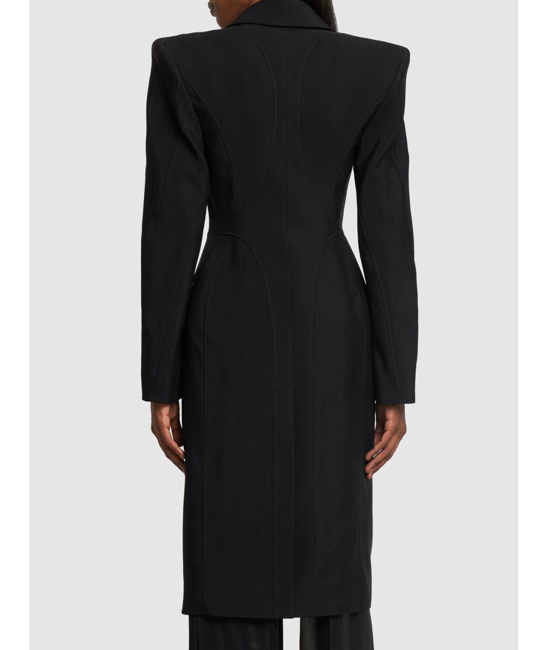 MUGLER Черное пальто, фото 5