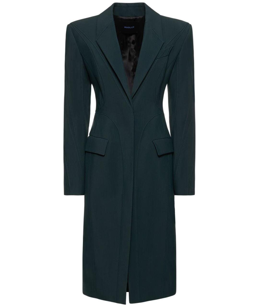 MUGLER Зеленые пальто, фото 6