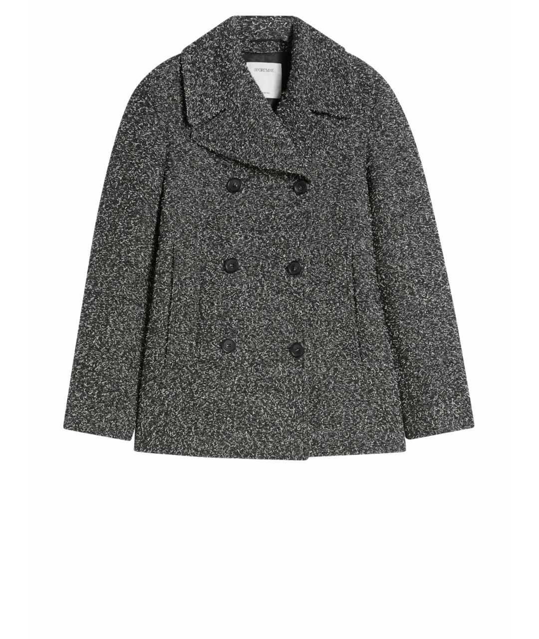 SPORTMAX Серое шерстяное пальто, фото 1