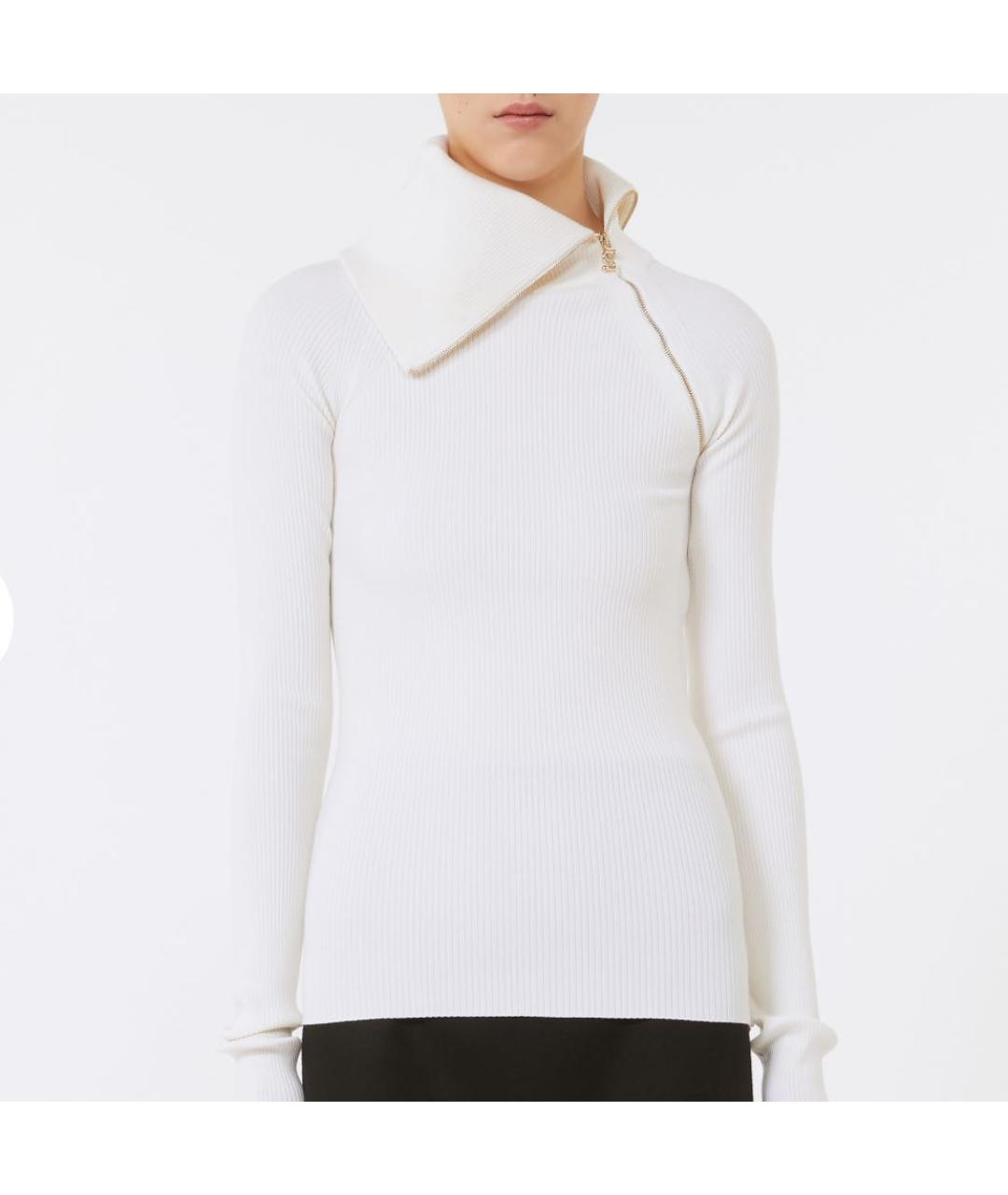 SPORTMAX Белая шерстяная водолазка, фото 2