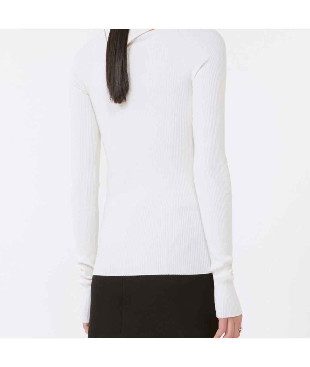 SPORTMAX Белая шерстяная водолазка, фото 3