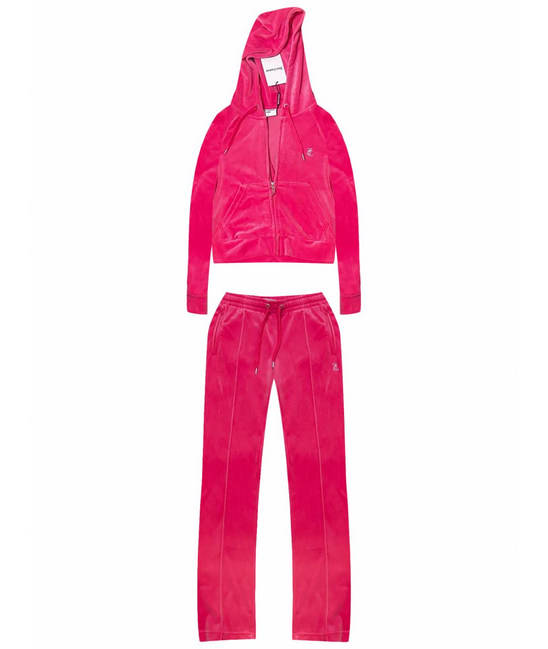 JUICY COUTURE Фуксия велюровый костюм с брюками, фото 1
