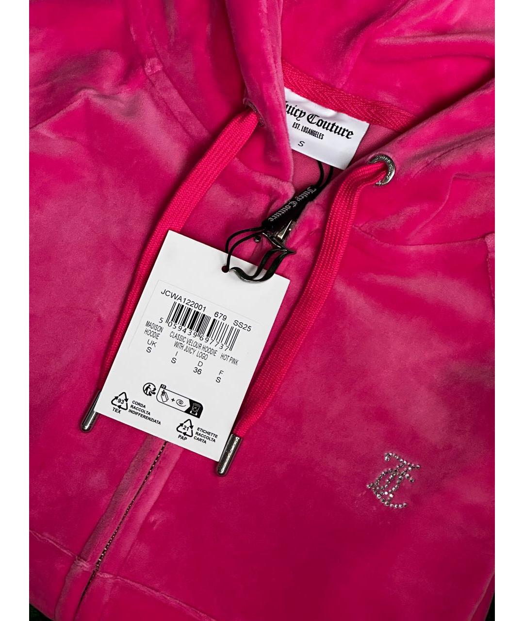 JUICY COUTURE Фуксия велюровый костюм с брюками, фото 5