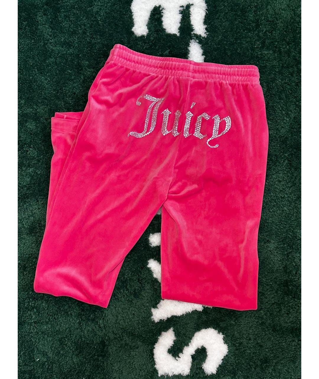 JUICY COUTURE Фуксия велюровый костюм с брюками, фото 7