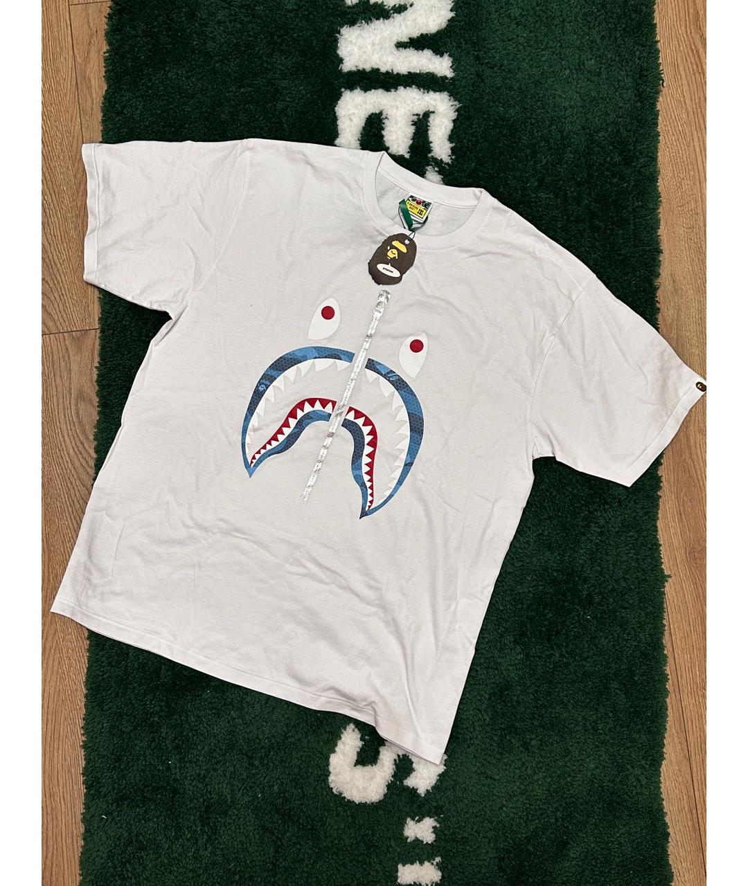 BAPE Белая хлопковая футболка, фото 7