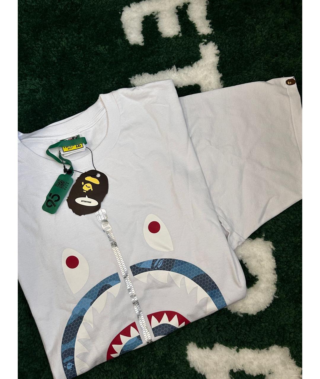 BAPE Белая хлопковая футболка, фото 5