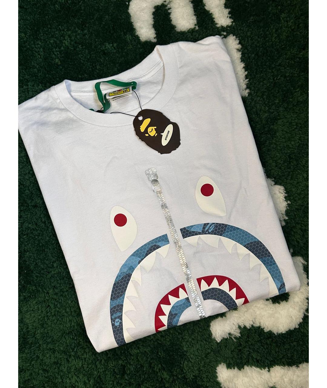 BAPE Белая хлопковая футболка, фото 2