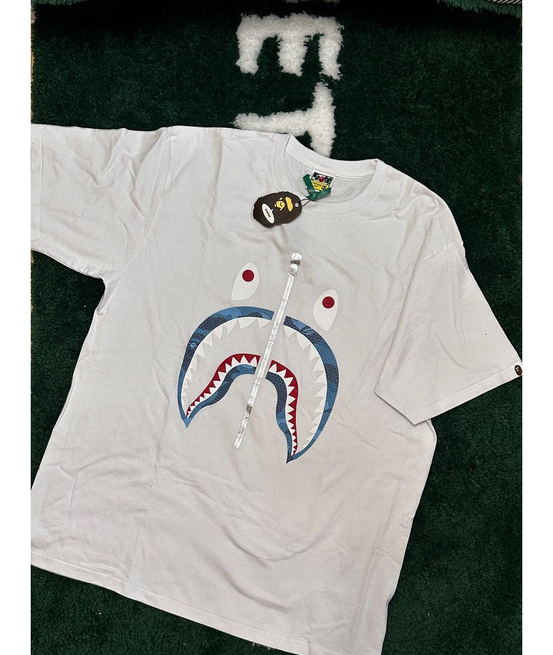 BAPE Белая хлопковая футболка, фото 8