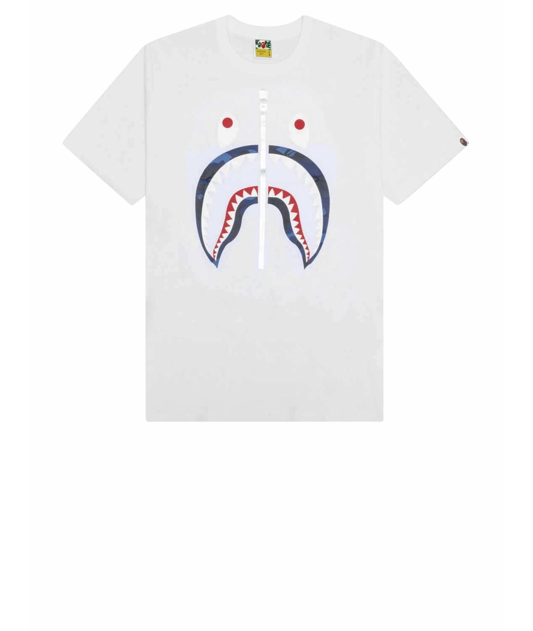BAPE Белая хлопковая футболка, фото 1
