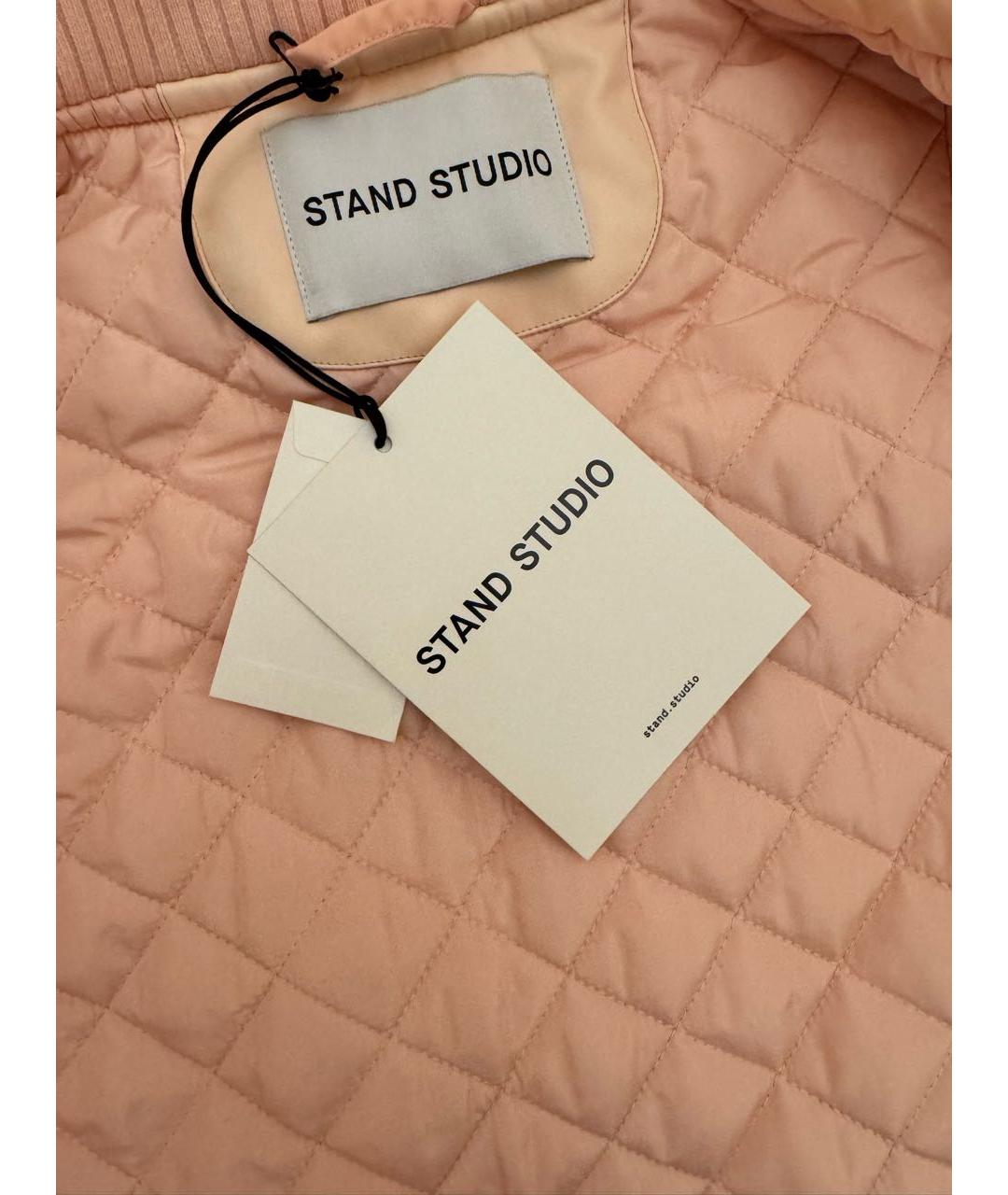 STAND STUDIO Розовая полиэстеровая куртка, фото 7