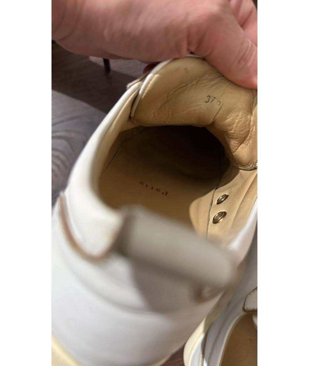CHRISTIAN LOUBOUTIN Белые кожаные кеды, фото 5