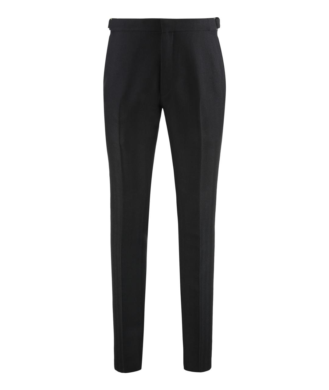TOM FORD Серые шерстяные повседневные брюки, фото 1