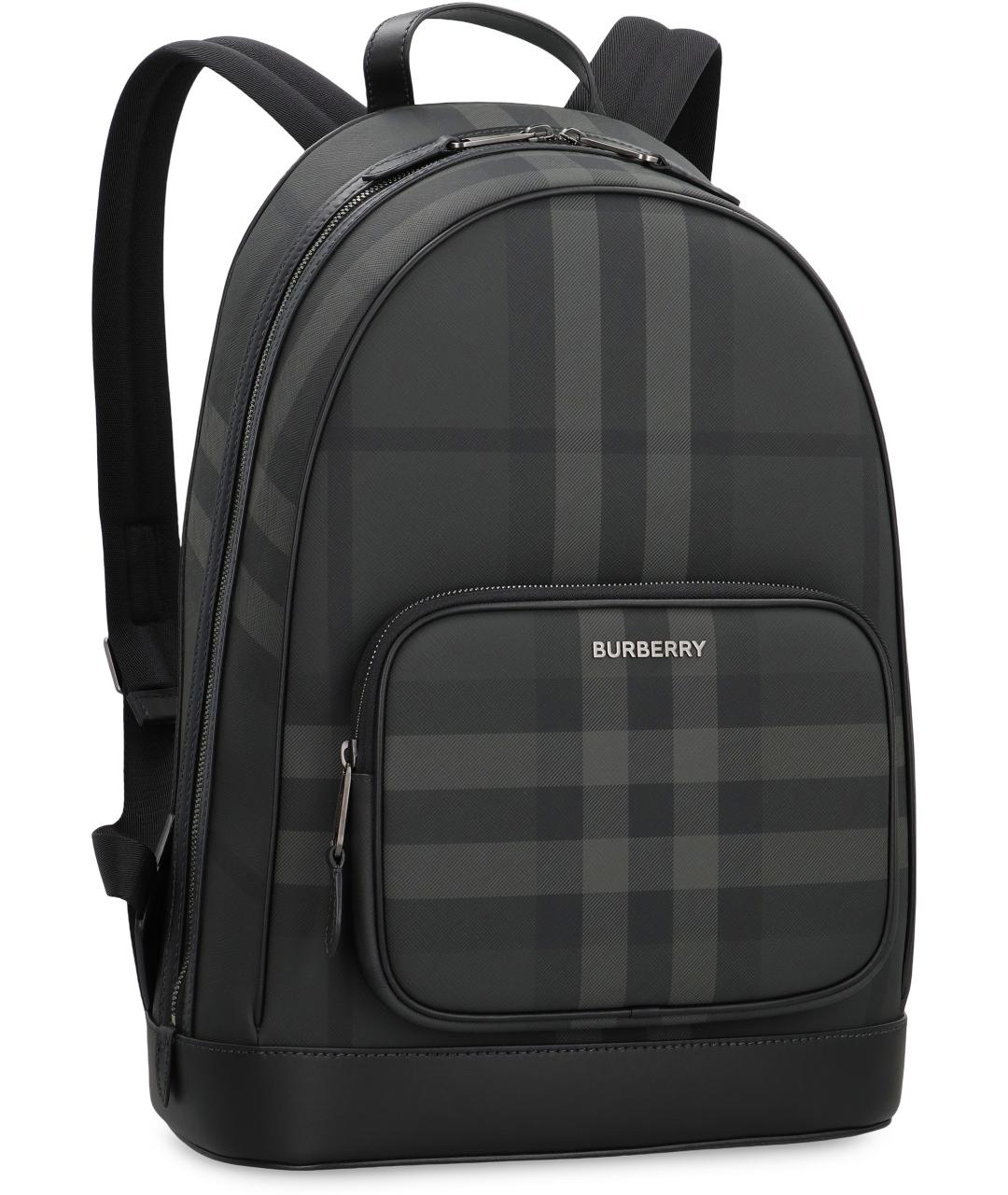 BURBERRY Серый синтетический рюкзак, фото 2