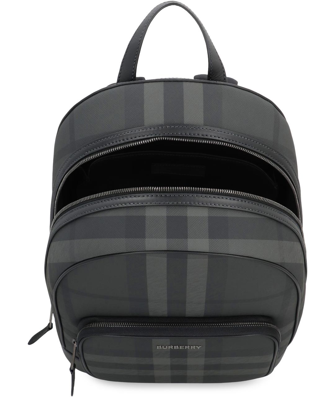 BURBERRY Серый синтетический рюкзак, фото 4